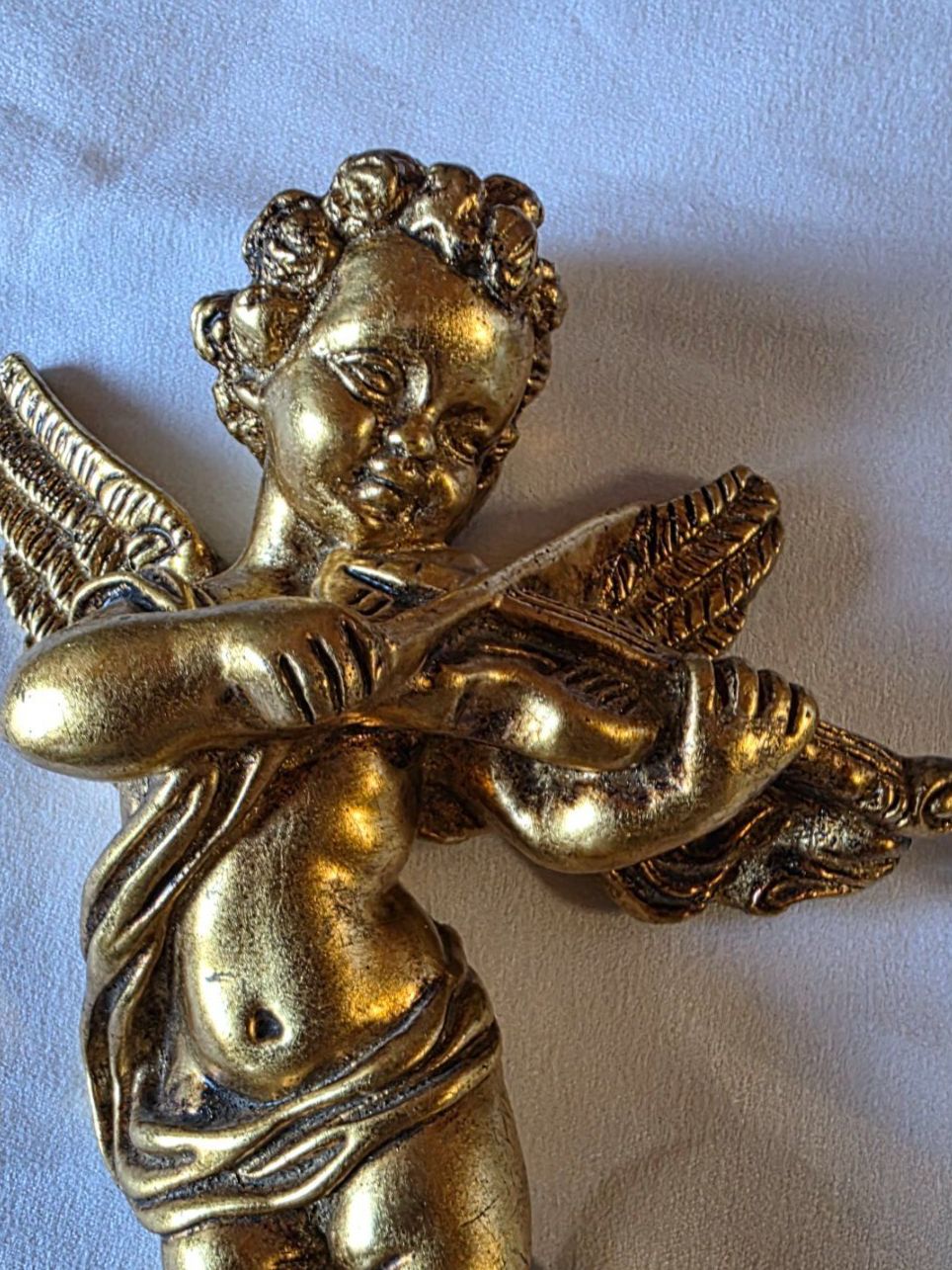 Figuren: 2 goldene Engel Metall Putten 20cm – Gebraucht aus Walterswil BE von Lonitti 5