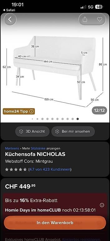 Set di tavolo e panche: Set Mørteens NP 1050,- Mint – Usato da Widnau venduto da kat_v5sr 2