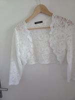 Eleganter Spitzenbolero / Kurzjacke Weiss – Gr. S
