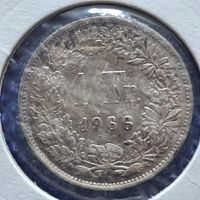 1 Franc Suisse 1966 en argent