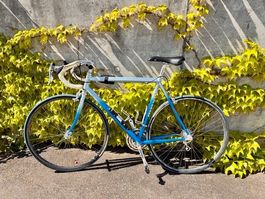 Rennrad von Mata, Schweiz - Vintage | Rahmen 58,5 | Hellblau