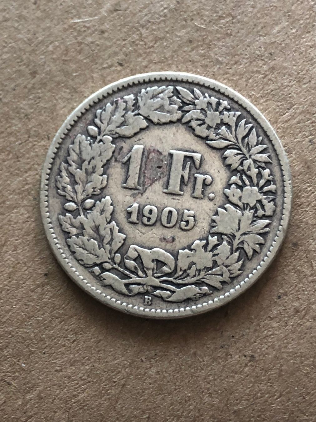 Alle Münzen: 1 Fr. 1905 – Gebraucht aus Schötz von Odpa