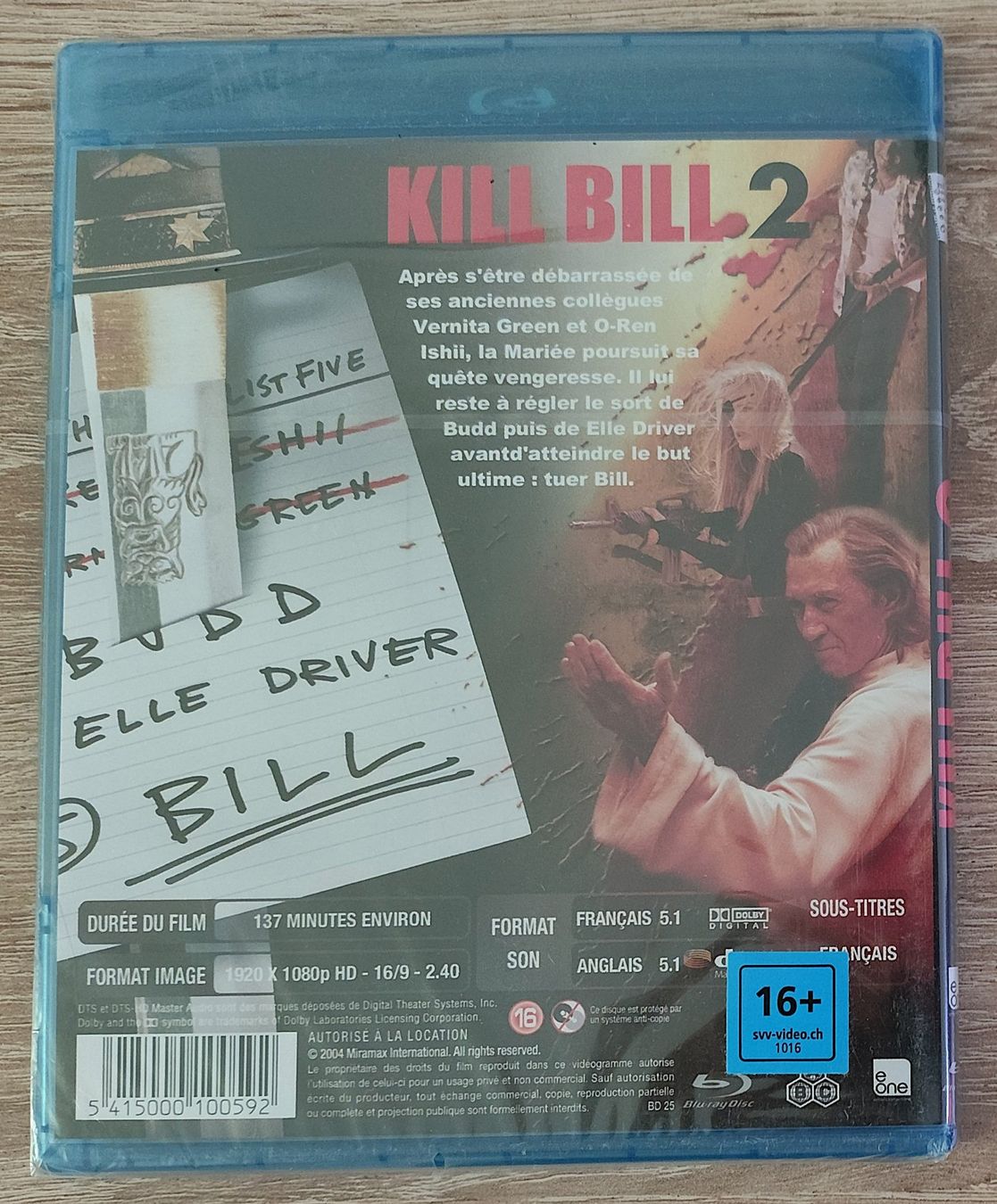 Tutti i DVDs: Blu-ray Kill Bill 2 2004 neuve – Nuovo e nell'imballaggio originale da Grandson venduto da proekt 1