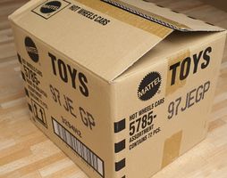 Hot Wheels BOX mit 72 originalverpackten Autos! (geöffnet)