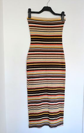 Strickkleid Bershka gestreift bunt Grösse L neuwertig