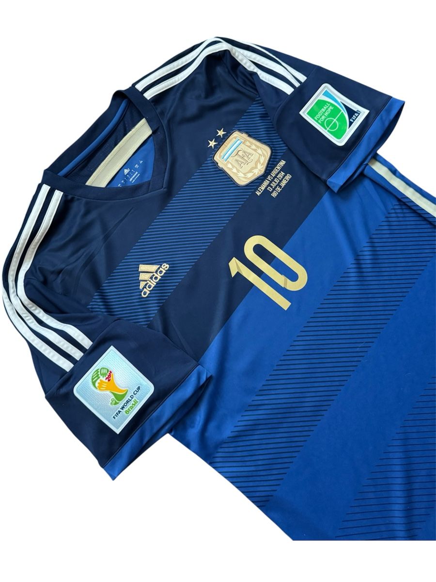 Adidas Canottiere & Pantaloni: Original Argentinien Finaltrikot WM 2014 Gr. L Messi – Usato da Homburg venduto da swiss_vintage 1