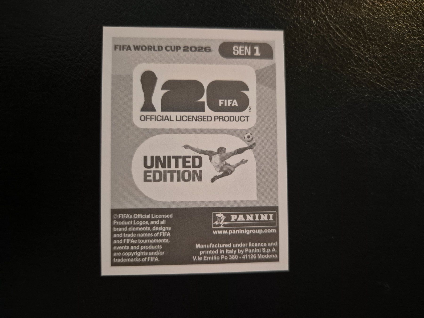 Panini Carte collezionabili: Panini WM 26 SEN 1 – Nuovo (secondo la descrizione) da Rorschacherberg venduto da AJ3108 1