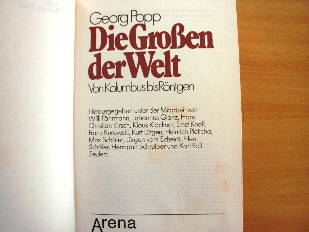 Libri: Die Grossen der Welt – Usato da Grenchen venduto da Kogi7 2