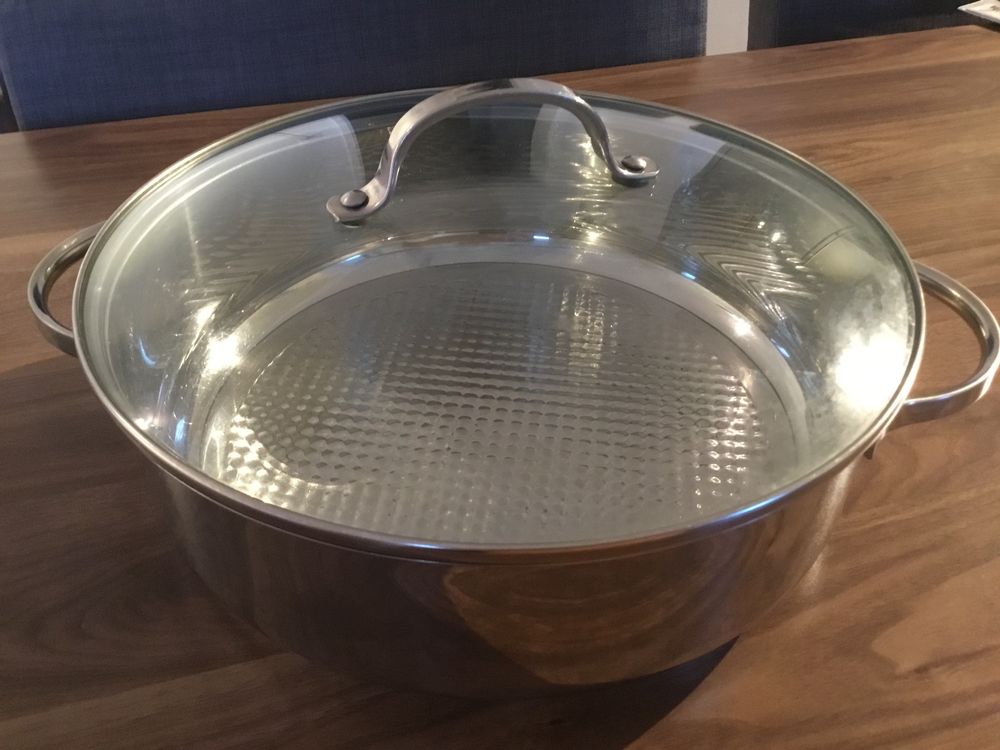 Großer Edelstahl Topf. Durchmesser 28cm, 9cm Hoch. 2.5 kg (Gebraucht ...