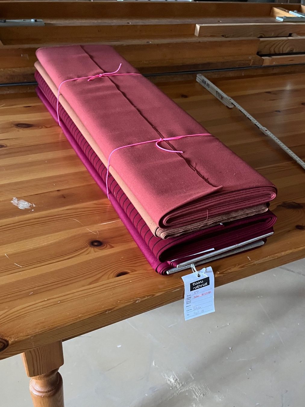 Tessuti: Stoff, Meterware, Textil, Rot, Mischgewebe, Lot – Usato da Netstal venduto da spaltflo01 2