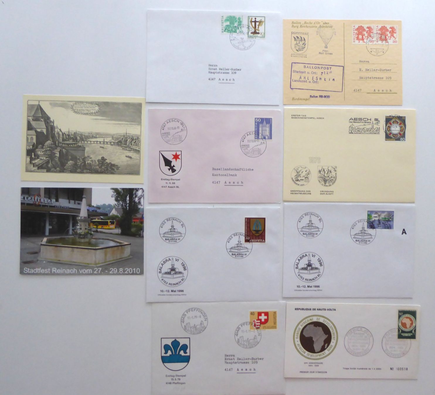 Alle Briefmarken: Diverse Einzelmarken und Belege – Gebraucht aus Aesch BL von Kauri1 1