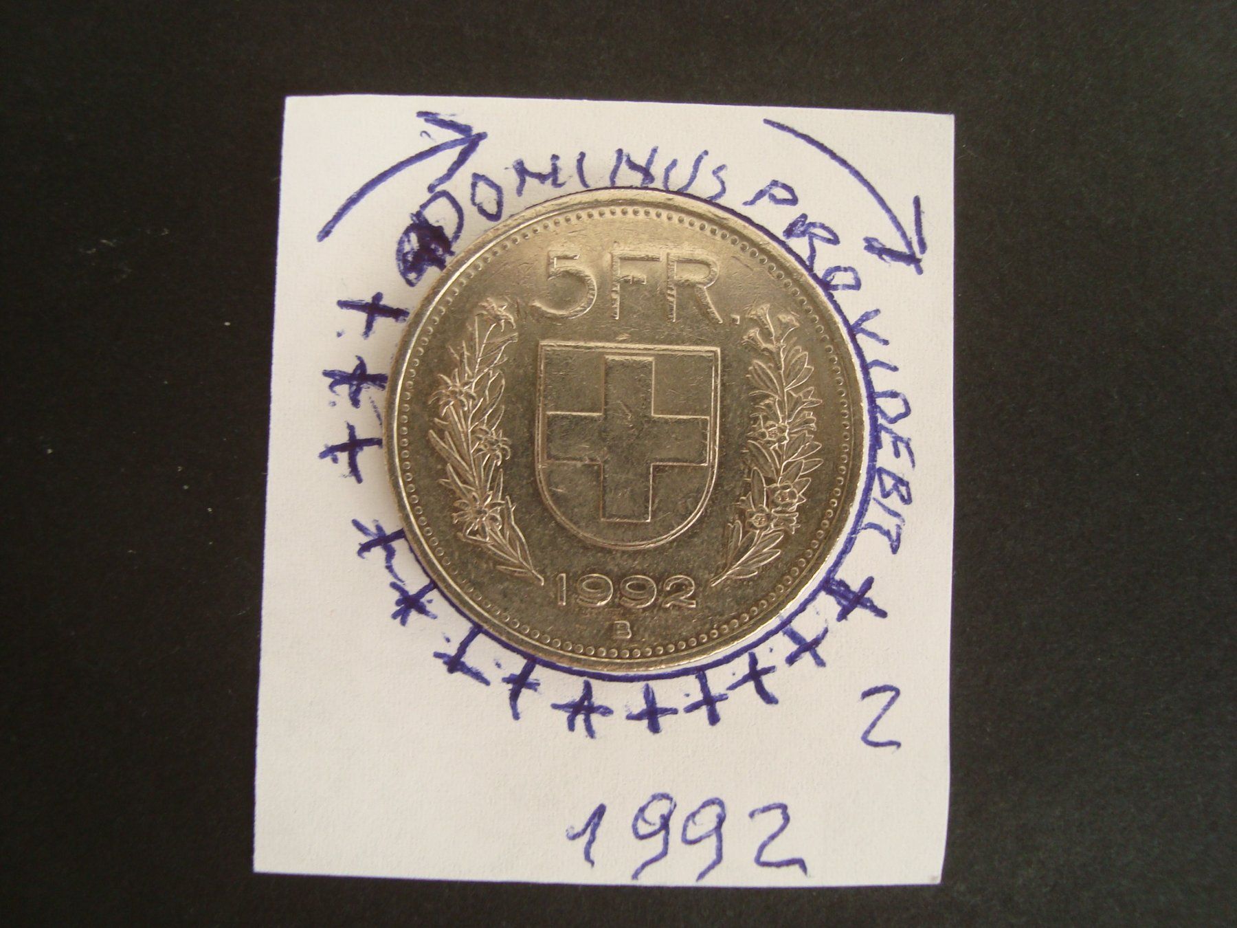 Tutti le monete: 5  Fr  1992 vertiefte randschrift – Usato da Gelterkinden venduto da Cakir 1