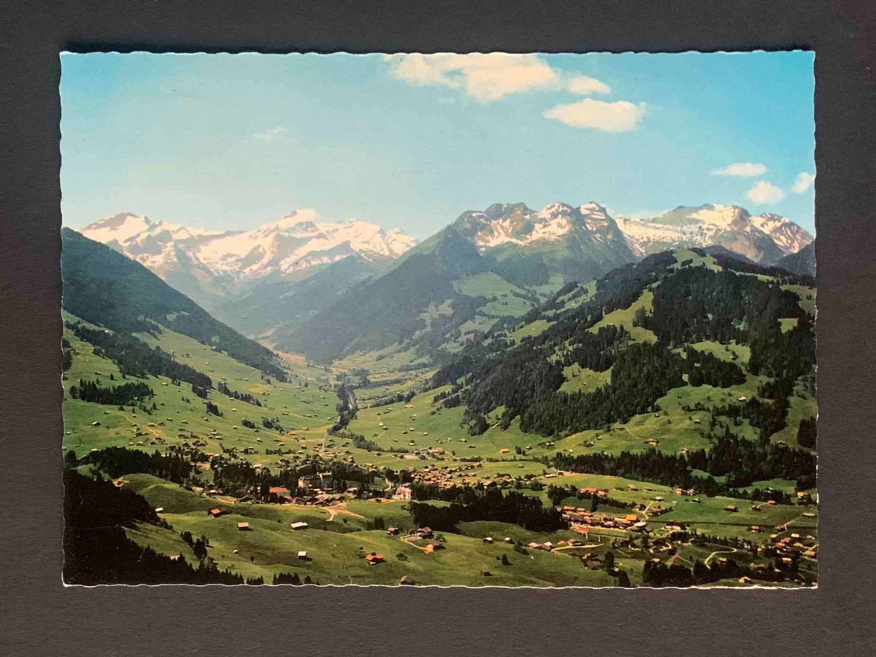 Cartoline postali: AK Gstaad mit Arpelistock Oldenhorn – Usato da Goldau venduto da artelier1