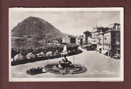 LUGANO - Fontana - Auto - 1934