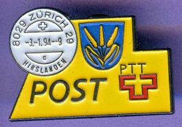 PTT  Post  8029 HIRSLANDEN