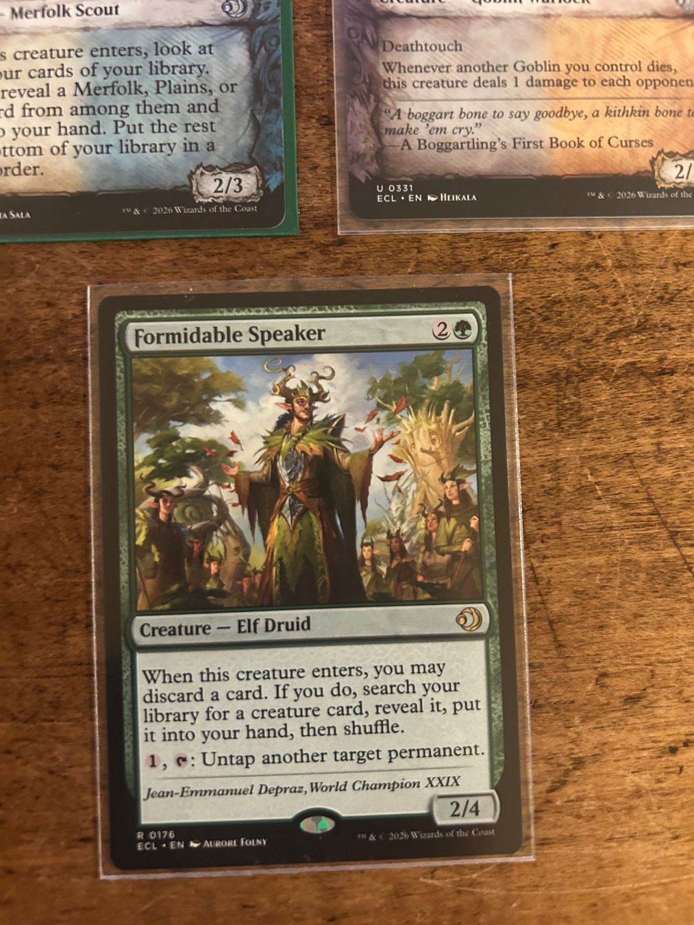 Magic The Gathering Carte collezionabili: MtG Lorwyn eclipsed Formidable Speaker and others EN – Nuovo (secondo la descrizione) da Lausanne venduto da SavaLilie 3