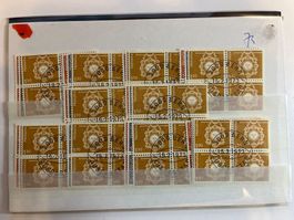 1973 Nr. 537+539+540 im 4er Block mit ET 10 x ganzen Satz