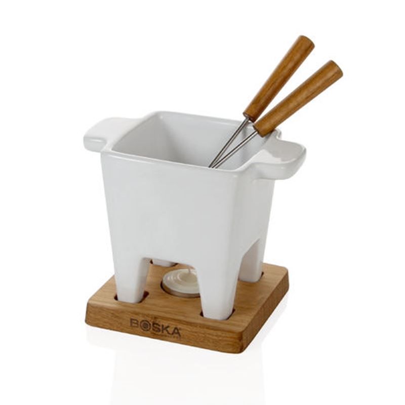 Pfannen: Fondueset 200Gr., Weiss, Boska – Neu und originalverpackt aus Wettingen von kochshop