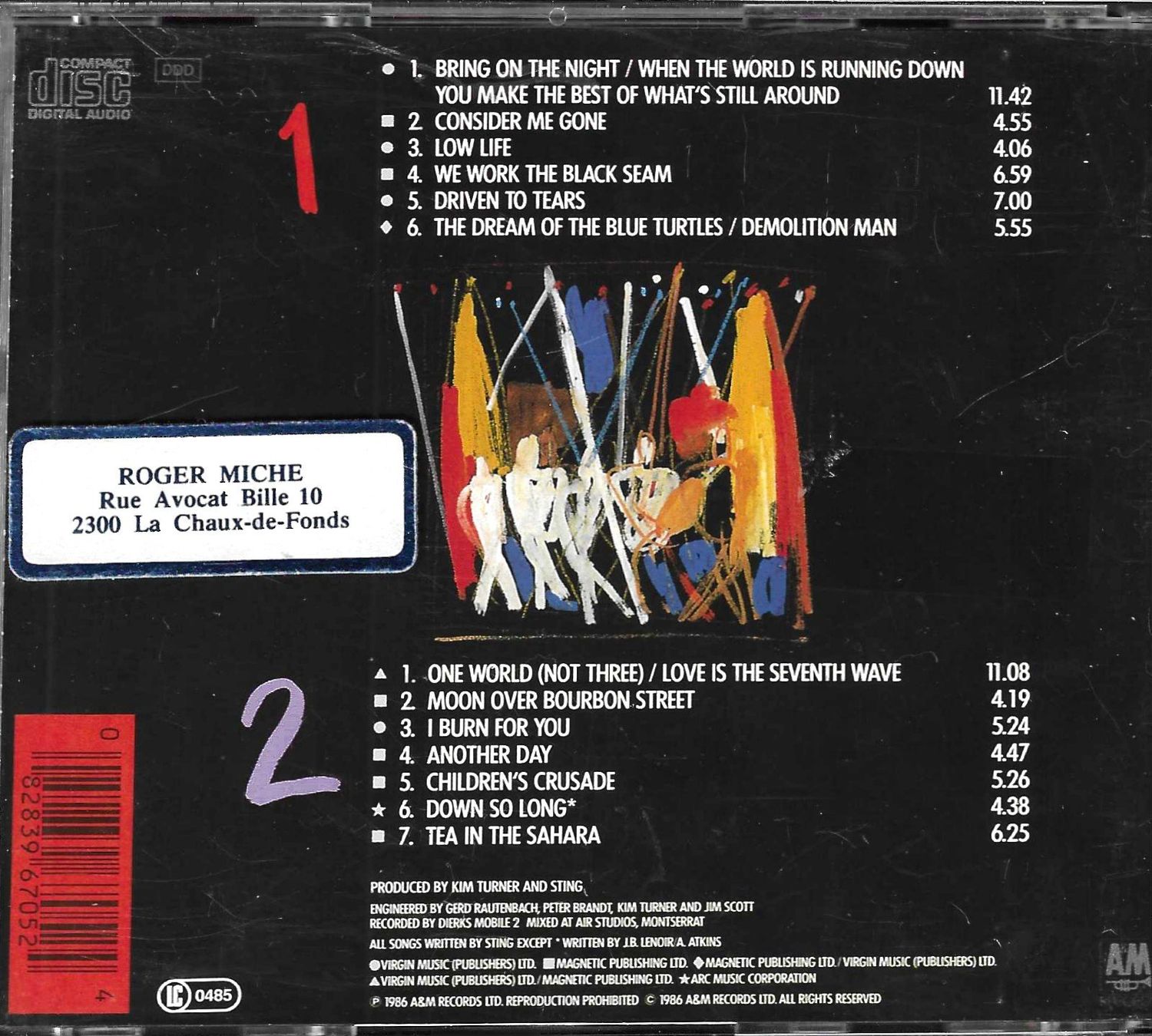 CD: Sting Box With 2 CD's -    Bring On the Night – Usato da Savagnier venduto da Ne2065 1
