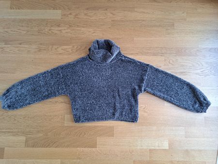 Pullover Urban Classics grau Grösse S Rollkragen Samt