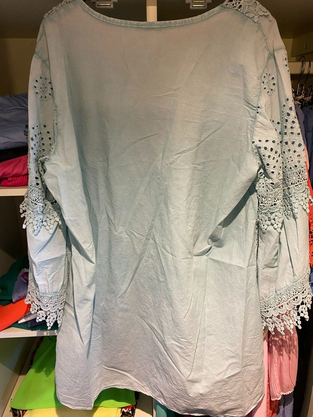 Camicette: DAMEN BLUSE TÜRKIS – Nuovo e nell'imballaggio originale da Meienried venduto da ManuelaBoutique 7