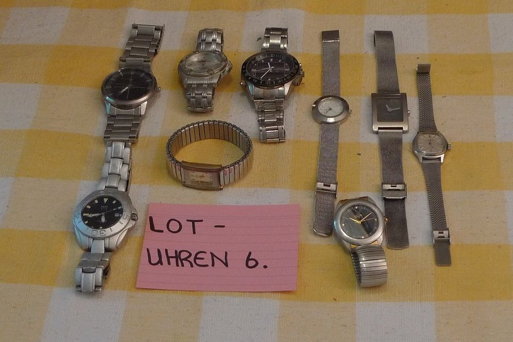 Orologi: LOT-UHREN 6. – Difettoso da Bern venduto da bn1640