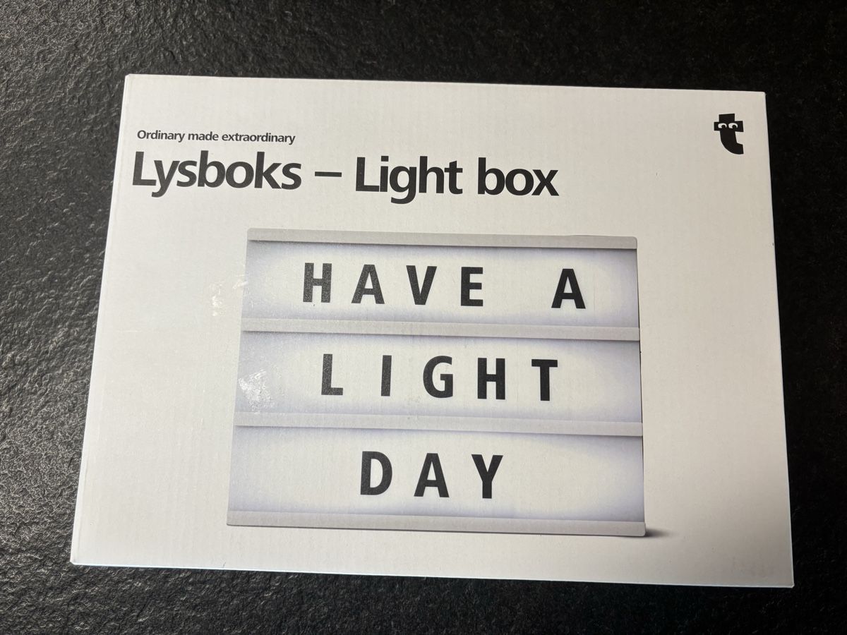 Tutte le decorazioni: Lysboks Light Box mit Buchstaben – Usato da Walterswil SO venduto da simone111