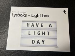 Lysboks Light Box mit Buchstaben