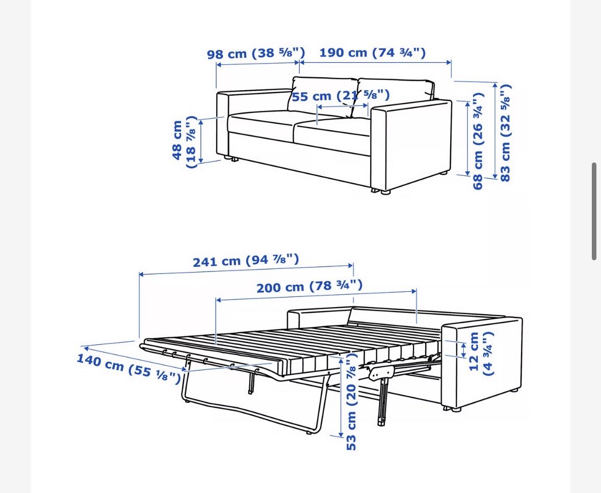 Ikea Sofas: Vimle Schlafsofa neuwertig – Neu (gemäss Beschreibung) aus Biel/Bienne von max_s2g7 9