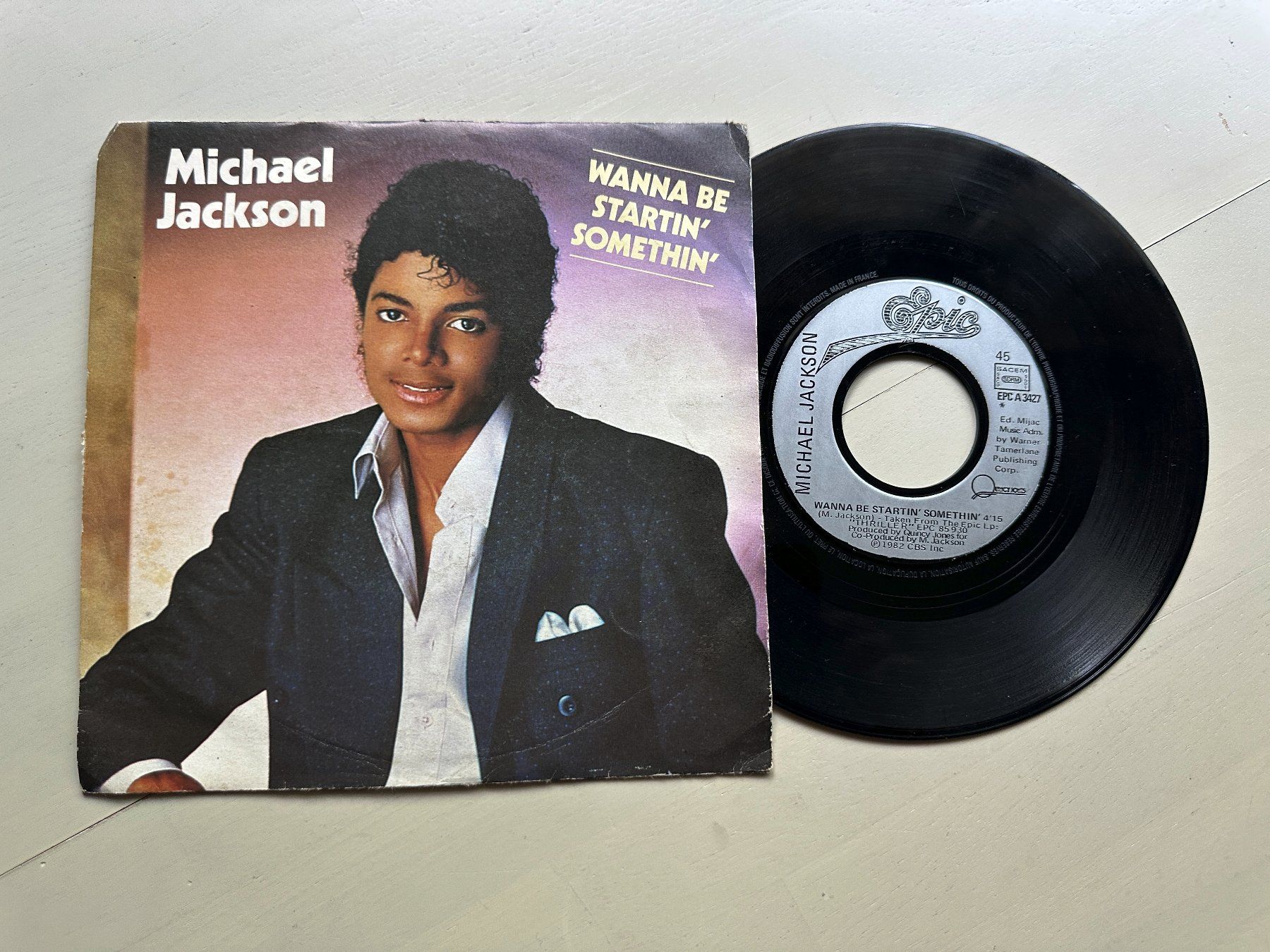 Dischi in vinile: MICHAEL JACKSON tolle Single Wanna be startin' something – Usato da Basel venduto da Partridge