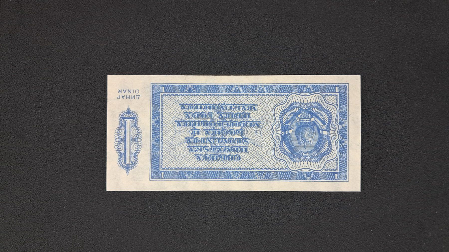 Banconote: Jugoslawien 1 Dinar 1950 Unc – Nuovo e nell'imballaggio originale da Lufingen venduto da E-Auktion 1