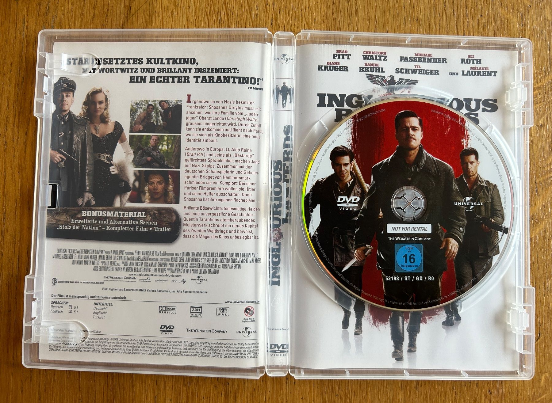 Alle DVDs: Inglourious Bastards (Brad Pitt) – Gebraucht aus Urnäsch von Winterzauber12 2