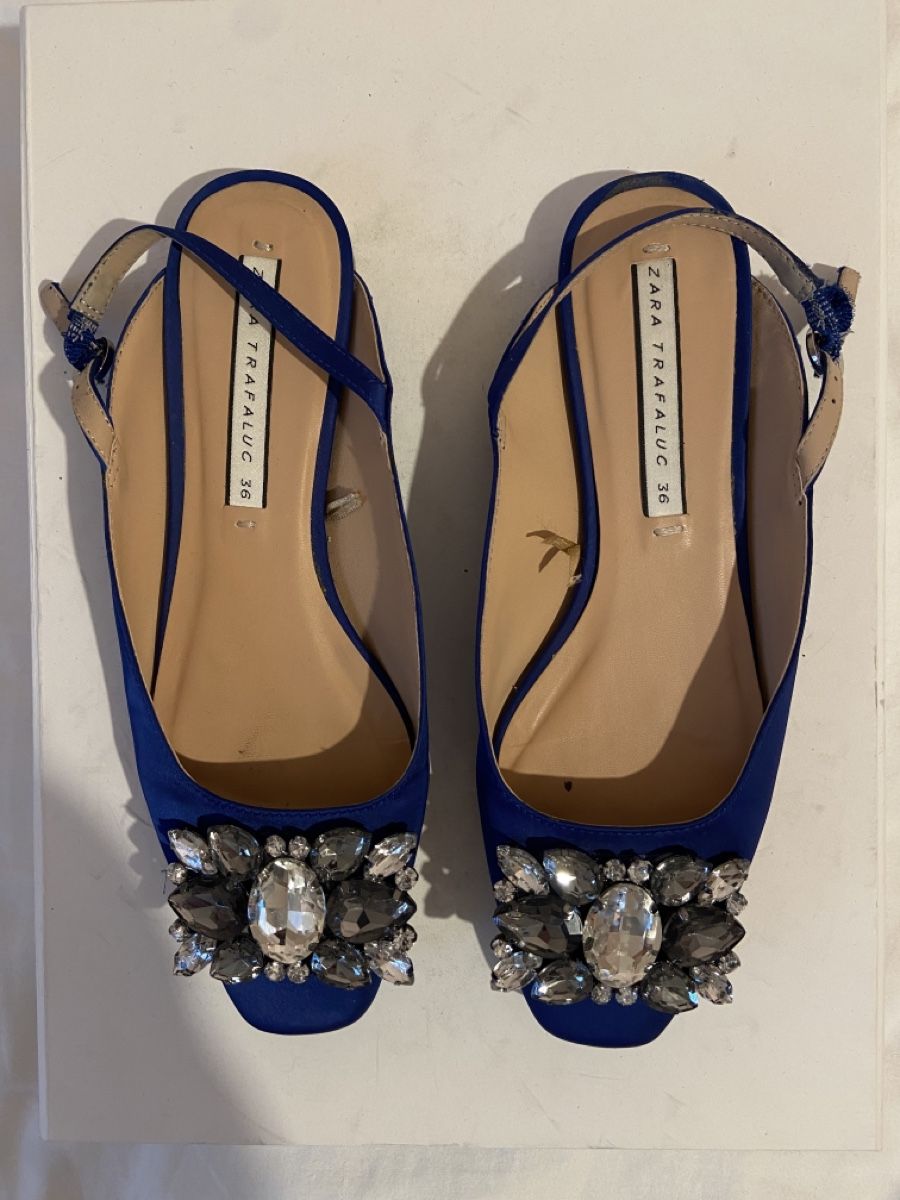 Zara Damenschuhe: Sandales bleues bijouterie argentée Zara – Gebraucht aus Chêne-Bougeries von sor_9rzp 1