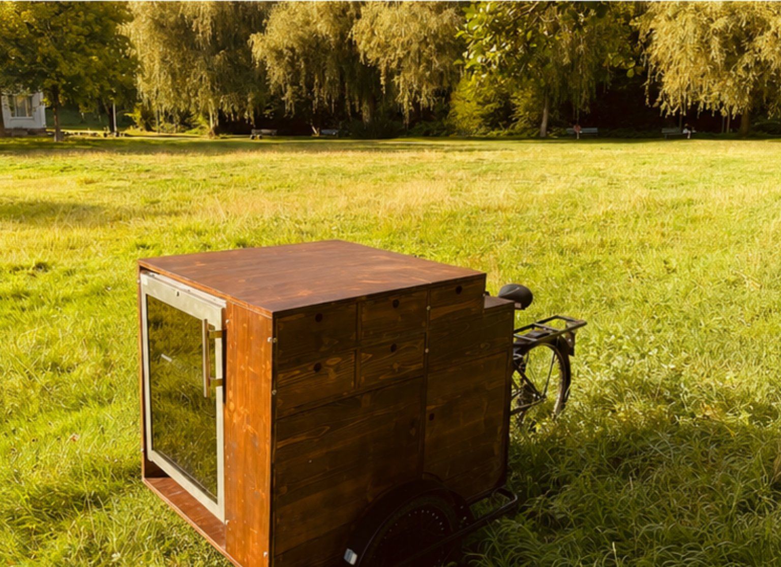 Allestimento di negozi e stand fieristici: Mobile Bar: E-Cargo Bike mit Aufbau (frisch ab Service) – Usato da Bern venduto da videgrenier_xr3 7