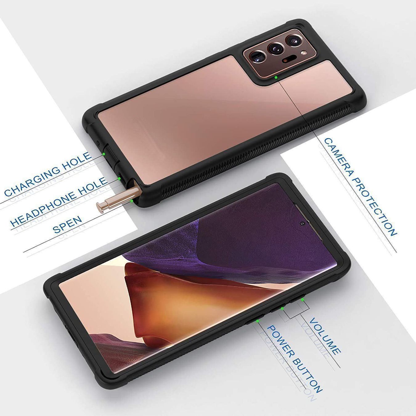 Cover & Protezioni schermo: Galaxy Note 20 - Coque intégrale Antichoc – Nuovo e nell'imballaggio originale da Morges venduto da DigiAC 2