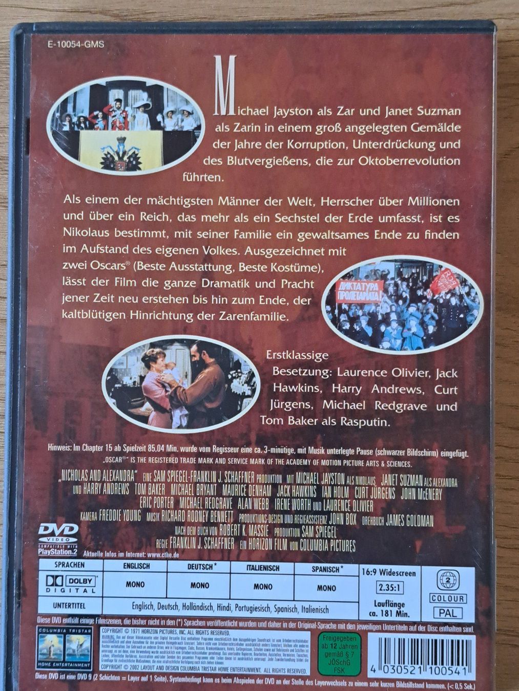 Alle DVDs: DVD  Nikolaus und Alexandra, Oscargewinner 1971 – Gebraucht aus Unterseen von Kanica 1