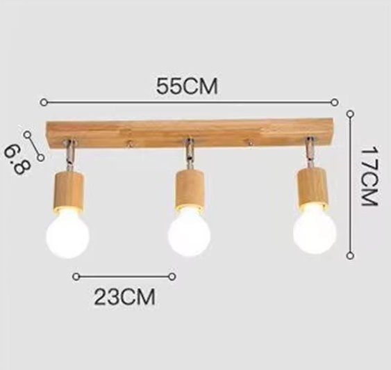 Lampadari & plafoniere: Holz Deckenstrahler 3 Flammig – Nuovo e nell'imballaggio originale da Geneve venduto da Titi2008 4