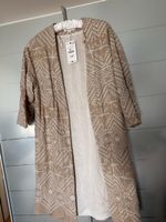 Kimono mit Stickerei beige Grösse M-L neu mit Etikett