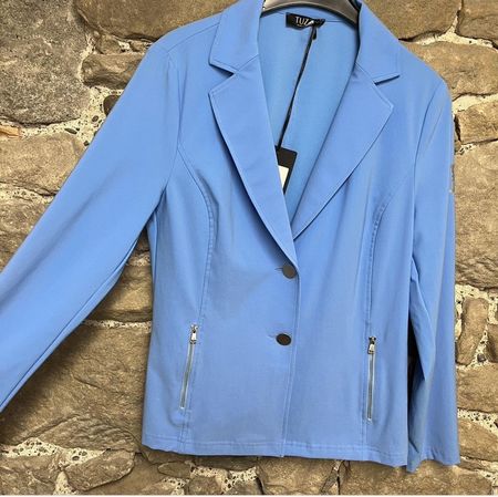 sportlicher und bequemer blauer Blazer von Tutti in Gr. 38