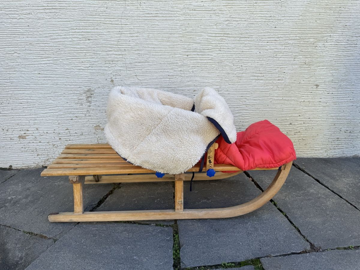 Slitta: Davoser Schlitten inkl. Wintersack – Usato da Oberrieden venduto da Anirahtak