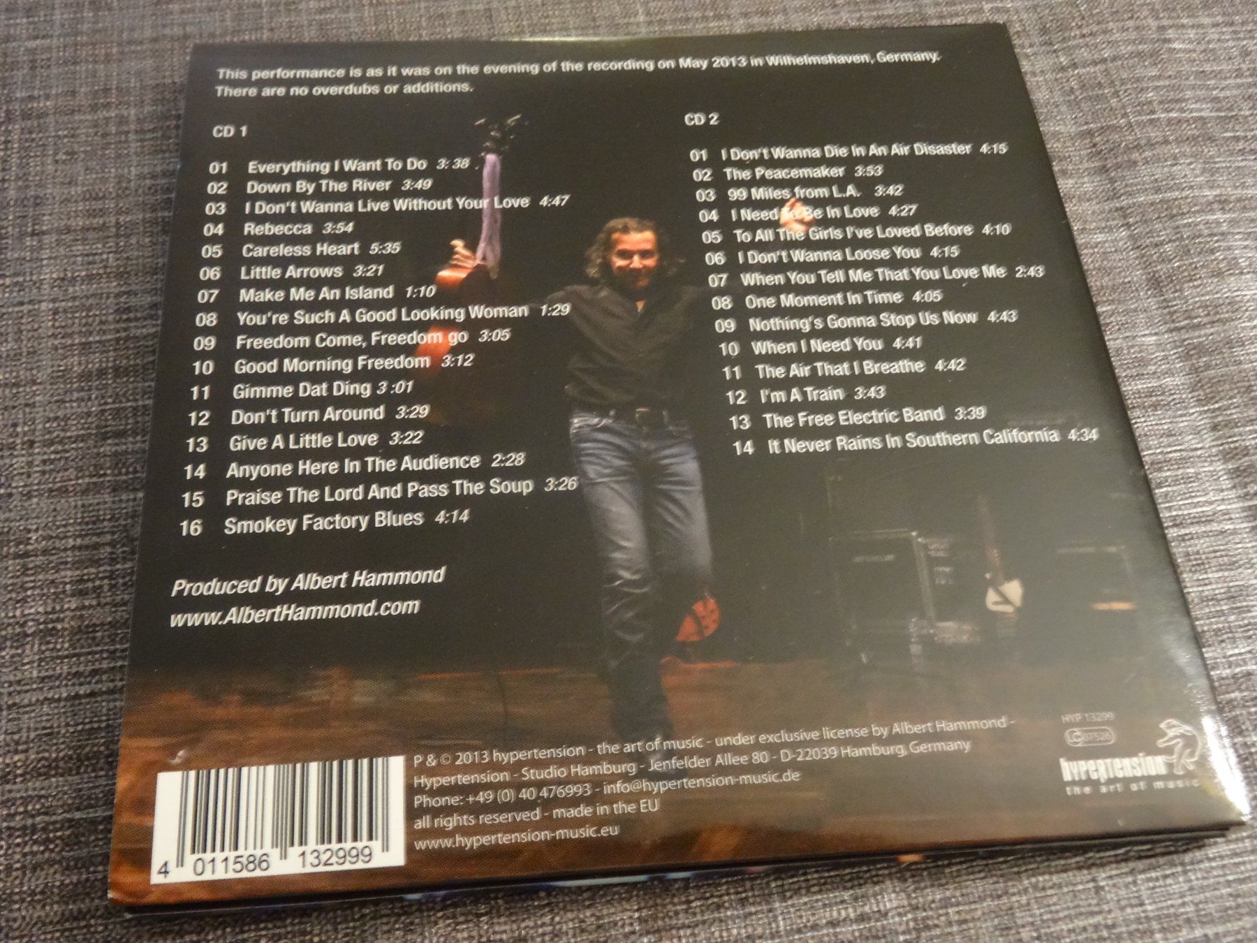 CDs: Albert Hammond - Songbook 2013 CD  Live  Wilhelmshaven – Gebraucht aus Olten von Disc-Ausverkauf 1