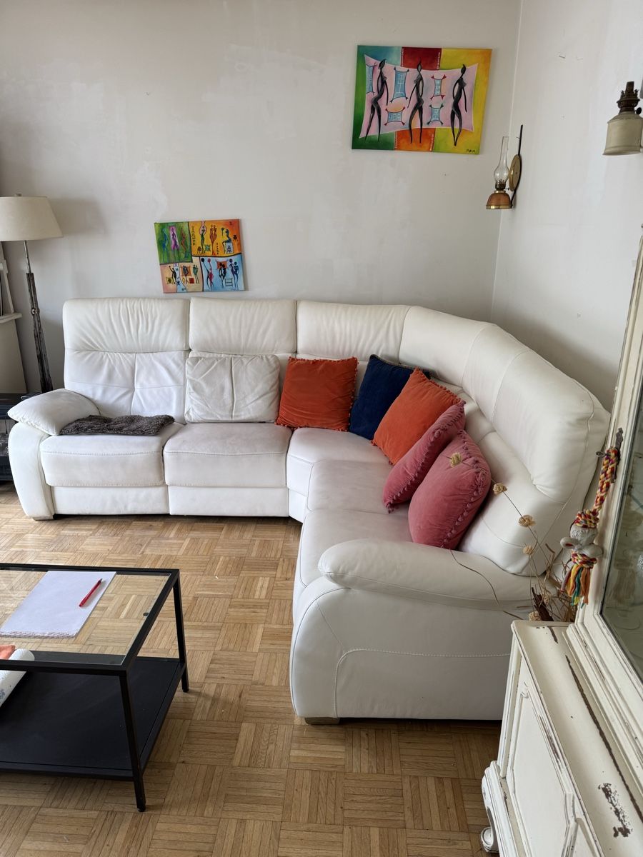 Sofas: Ecksofa Leder weiss mit Relaxfunktion gut erhalten – Gebraucht aus Biel/Bienne von Otilla 4