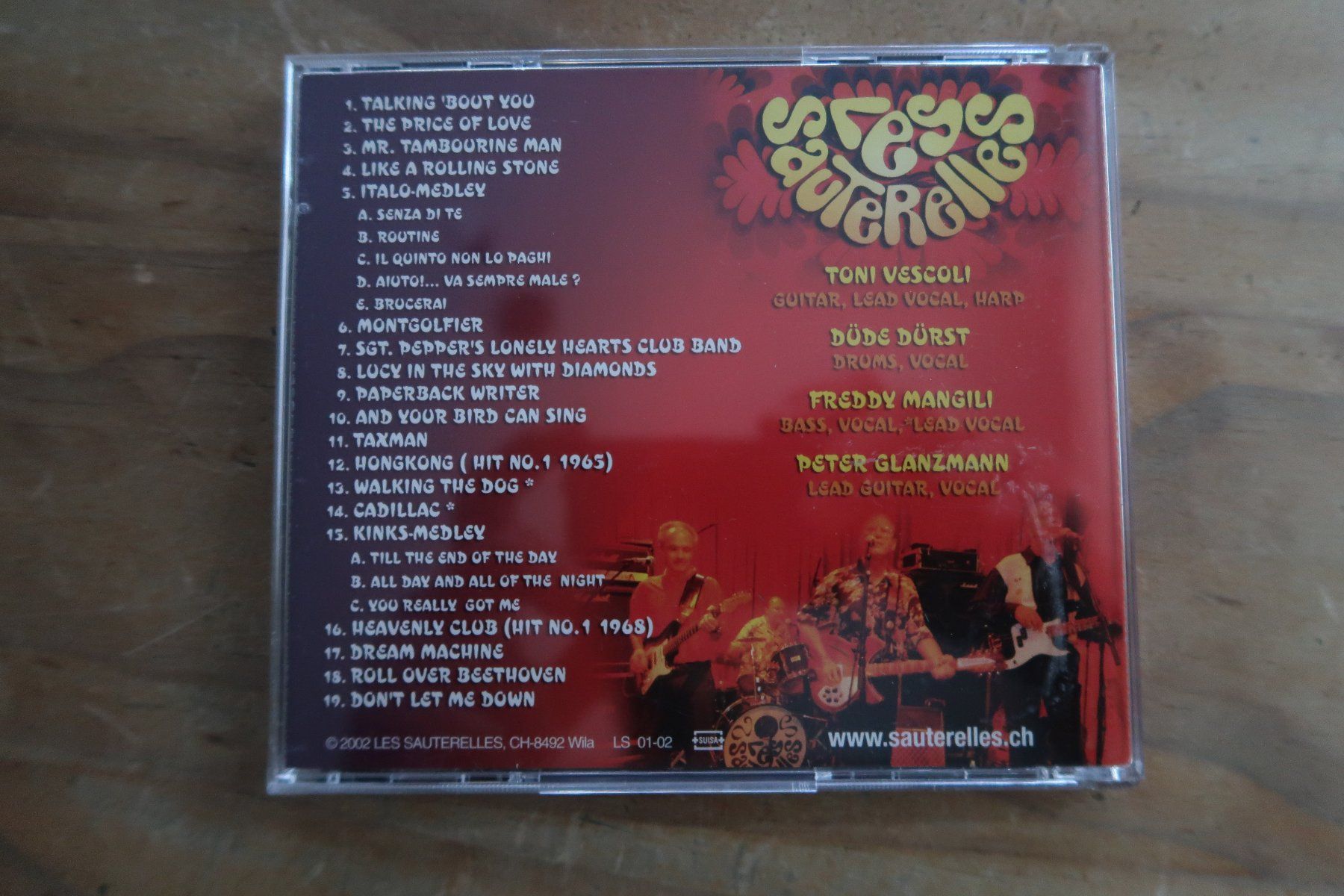 CD: LES SAUTERELLES - THE BEAT GOES ON - LIVE - CD – Usato da Basel venduto da Patiscat 1