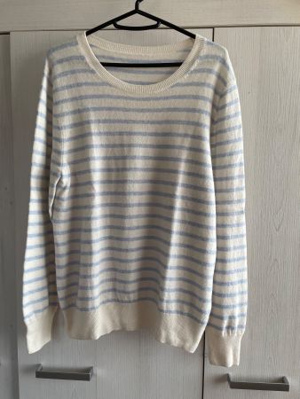 50% Cashmere und 50% Merino Wolle Pullover - Gr. M
