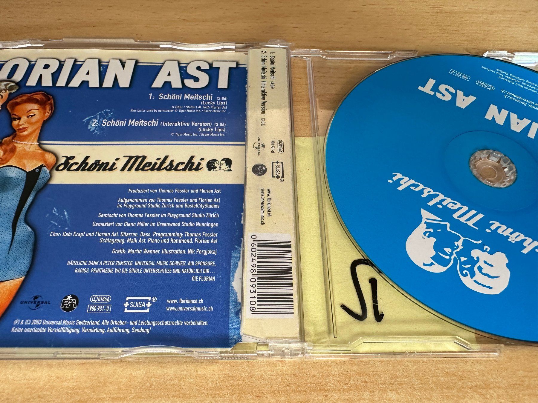 CD: Florian Ast – Schöni Meitschi - Single CD – Usato da Rikon im Tösstal venduto da Alpenmutz 2
