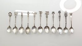 Collection de cuillères en Argent 800 et 925