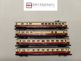 2x Fleischmann+ 2x Arnold DB TEE Wagen Spur N ohne OVP