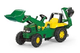 John Deere mit Frontlader und Heckbagger