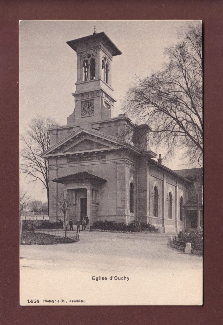Cartoline postali: LAUSANNE - Eglise d'Ouchy – Usato da Pully venduto da nicecards