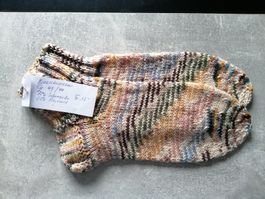 Kurzrohrsocken handgestrickt, Grösse: 44/45